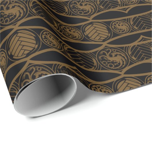 HOSE OF THE DRAGON | Targaryen Stripe Pattern Cadeaupapier (Rol Hoek)