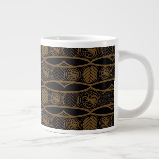 HOSE OF THE DRAGON | Targaryen Stripe Pattern Grote Koffiekop (Rechts)