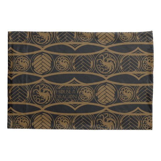 HOSE OF THE DRAGON | Targaryen Stripe Pattern Kussensloop (Achterkant)