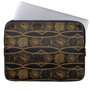 HOSE OF THE DRAGON   Targaryen Stripe Pattern Laptop Sleeve