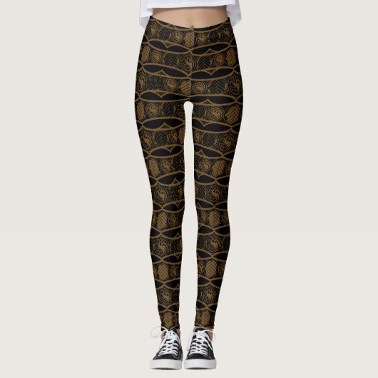 HOSE OF THE DRAGON | Targaryen Stripe Pattern Leggings (Voorkant)