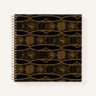 HOSE OF THE DRAGON   Targaryen Stripe Pattern Notitieboek
