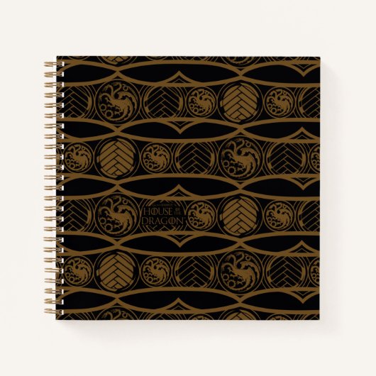 HOSE OF THE DRAGON | Targaryen Stripe Pattern Notitieboek (Voorkant)