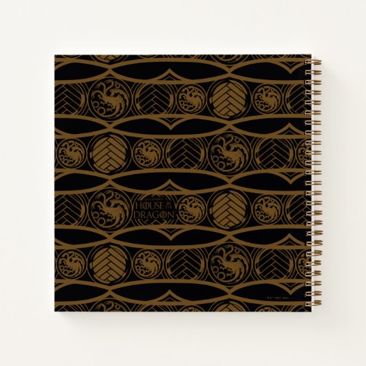 HOSE OF THE DRAGON | Targaryen Stripe Pattern Notitieboek (Achterkant)