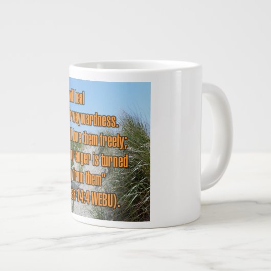 Hosea 14:4 WEBU Mok (Voorkant rechts)