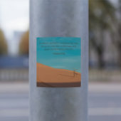 Hosea 2:14 KJV – Desert Faith Collection Vierkante Sticker