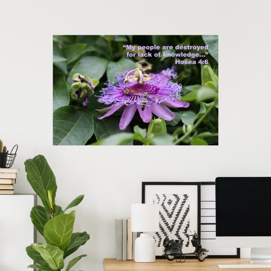 Hosea 4:6 Poster voor scripts (Thuiskantoor)