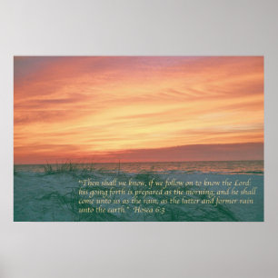 Hosea 6:3 poster