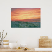 Hosea 6:3 poster (Keuken)