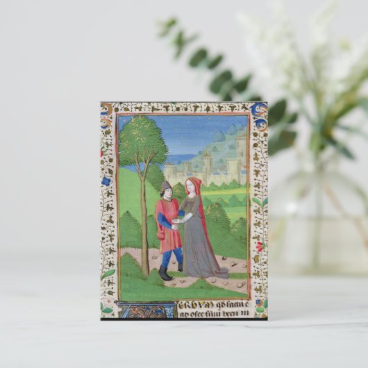 Hosea en Prostitute uit de Bijbel Briefkaart (Staand voorkant)