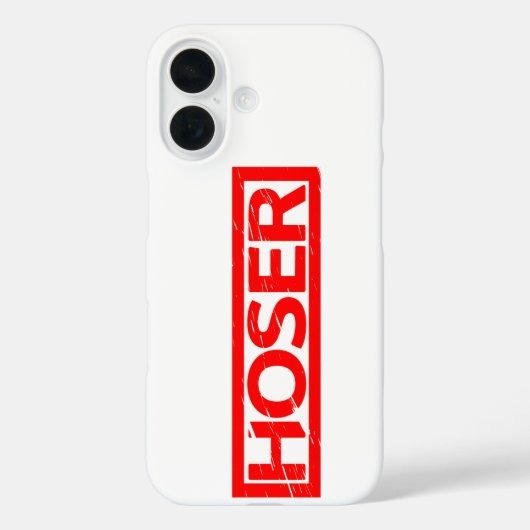 Hoser Stamp Case-Mate iPhone Case (Achterkant)