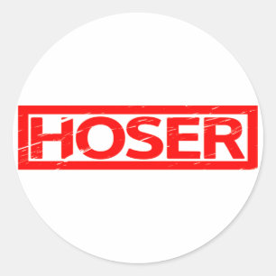 Hoser Stamp Ronde Sticker