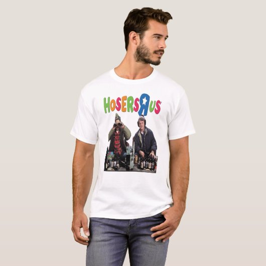 Hosers R Us beroemd gemaakt door Bob & Doug McKenz T-shirt (Voorkant volledig)