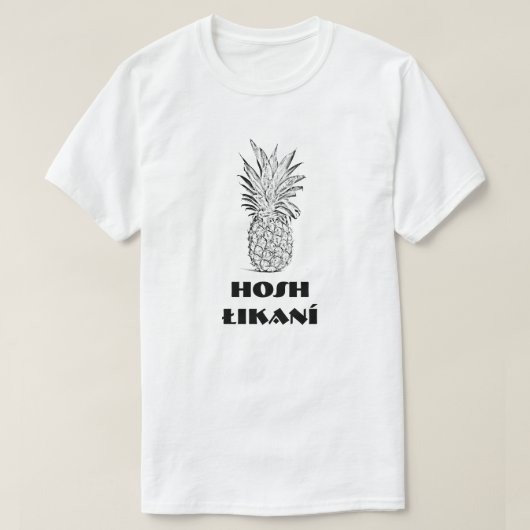 Hosh łikaní , Pineapple in navajo T-shirt (Design voorkant)