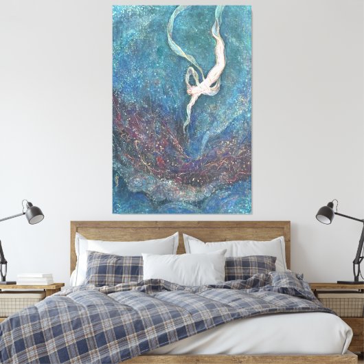 Hoshizora-Hiten: Celestial Flight through the Star Canvas Afdruk (Insitu (Slaapkamer))