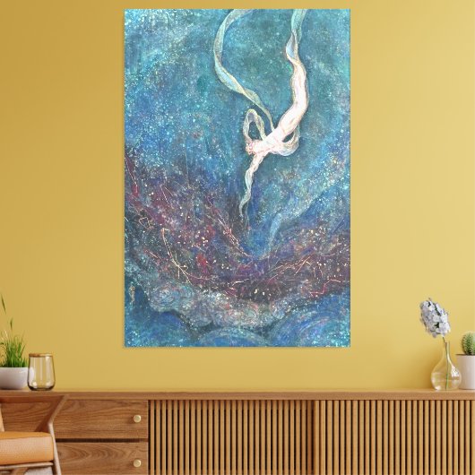 Hoshizora-Hiten: Celestial Flight through the Star Canvas Afdruk (Insitu (Woonkamer))