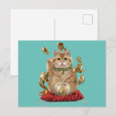 Hosico Maneki-neko Briefkaart (Voorkant / Achterkant)