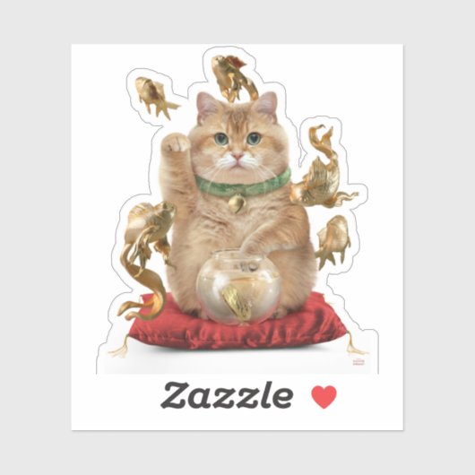 Hosico Maneki-neko Sticker (Vel)