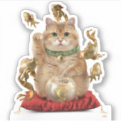 Hosico Maneki-neko Sticker (Voorkant)