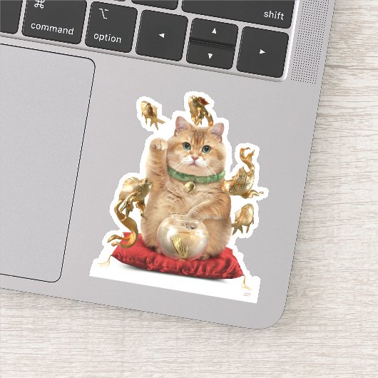 Hosico Maneki-neko Sticker (Detail)