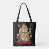 Hosico Maneki-neko Tote Bag (Achterkant)