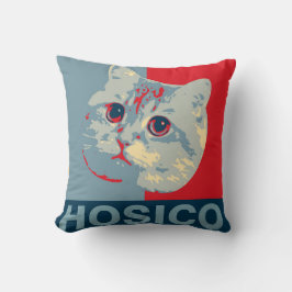 Hosico - Red Blue Illustration Kussen