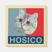 Hosico - Red Blue Illustration Magneet (Voorkant)