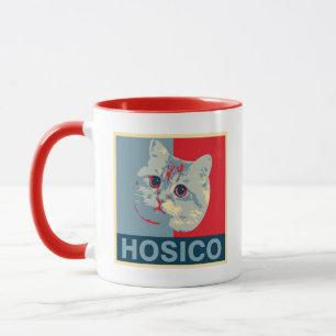 Hosico - Red Blue Illustration Mok
