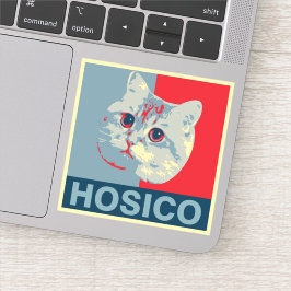 Hosico - Red Blue Illustration Sticker
