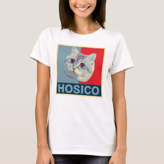 Hosico - Red Blue Illustration T-shirt (Voorkant)