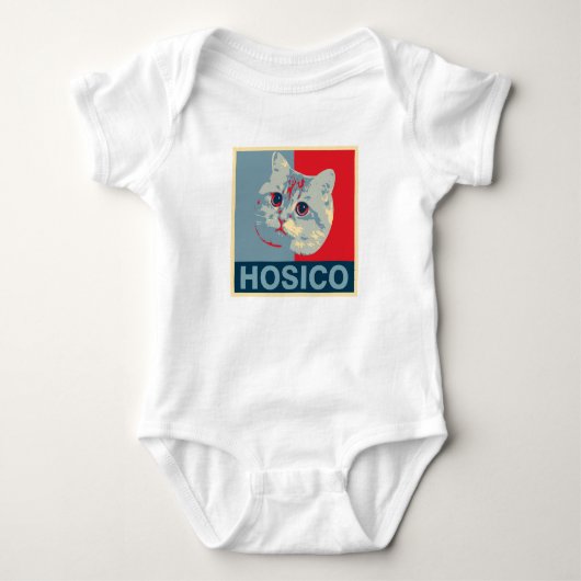 Hosico - Red Blue Illustration T-shirt (Voorkant)