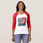 Hosico - Red Blue Illustration T-shirt (Voorkant volledig)