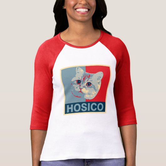 Hosico - Red Blue Illustration T-shirt (Voorkant)