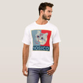 Hosico - Red Blue Illustration T-shirt (Voorkant volledig)