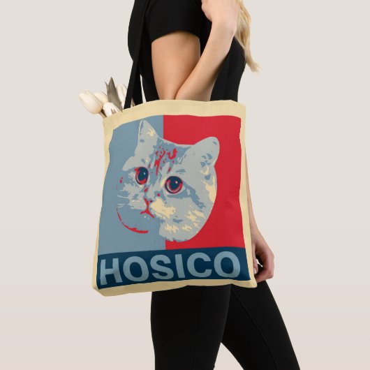 Hosico - Red Blue Illustration Tote Bag (Dichtbij)