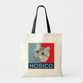 Hosico - Red Blue Illustration Tote Bag