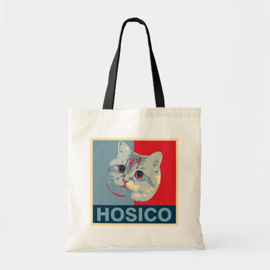 Hosico - Red Blue Illustration Tote Bag (Voorkant)