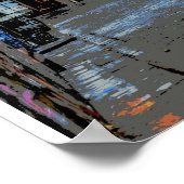 Hosier Lane's Street Art en Graffiti - Melbourne Poster (Hoek)