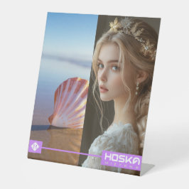 HOSKA RECLAMEBORD MET VOETSTUK