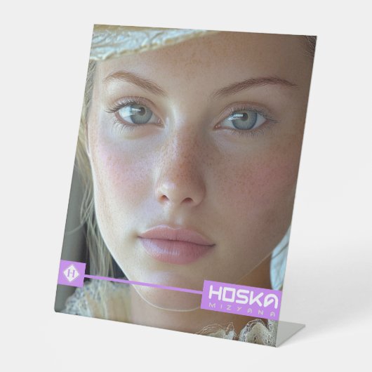 HOSKA RECLAMEBORD MET VOETSTUK (Voorkant)