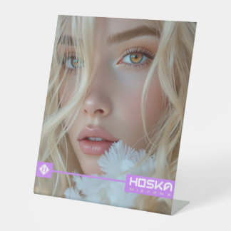 HOSKA RECLAMEBORD MET VOETSTUK