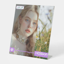 HOSKA RECLAMEBORD MET VOETSTUK