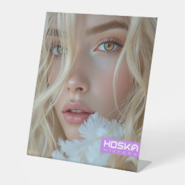 HOSKA RECLAMEBORD MET VOETSTUK