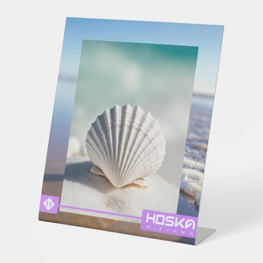 HOSKA RECLAMEBORD MET VOETSTUK (Voorkant)