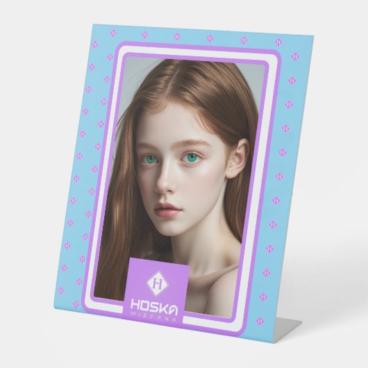 HOSKA RECLAMEBORD MET VOETSTUK (Voorkant)