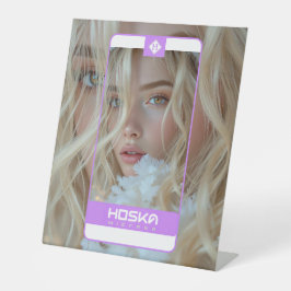 HOSKA RECLAMEBORD MET VOETSTUK