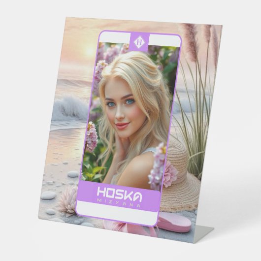 HOSKA RECLAMEBORD MET VOETSTUK (Voorkant)