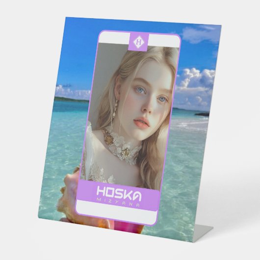 HOSKA RECLAMEBORD MET VOETSTUK (Voorkant)