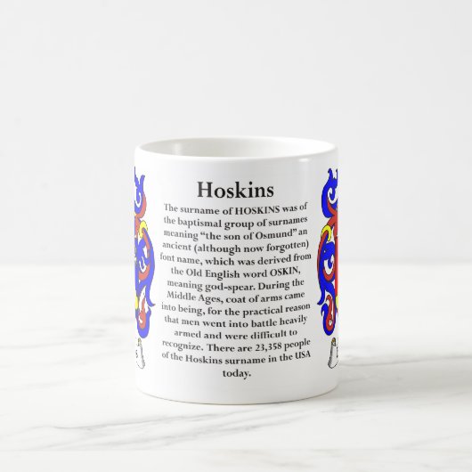 Hoskins Family Coat of Arms Mok (Center)