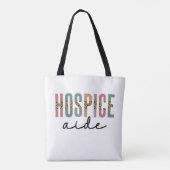 Hospice Aide | Hospice Nursing | Ziektedienst Tote Bag (Achterkant)